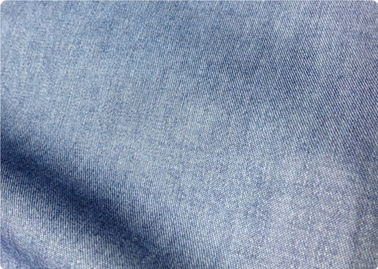 ผ้ายีนส์สีฟ้าอ่อนมีน้ำหนักเบาโดยหลาสำหรับกางเกง / ผ้าปูที่นอน