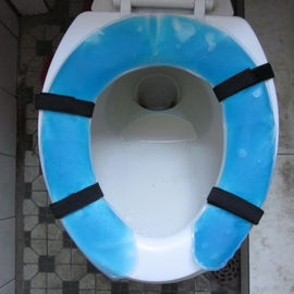 ที่นั่งห้องน้ำที่ดีที่สุดนุ่มระบายความร้อนเบาะนั่งเจลที่มีคุณภาพสูงในสีฟ้า