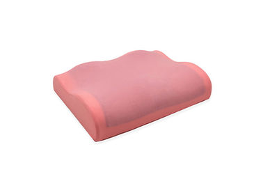 สีชมพู Eco Friendly หน่วยความจำโฟมหมอนนวดที่มีสระว่ายน้ำผ้าฝา