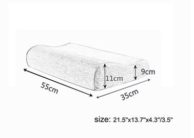 บริการนวด / โรงแรม / นอน / ผ้าปูที่นอนหมอนโฟมหน่วยความจำ 55 × 35 × 11/9 ซม