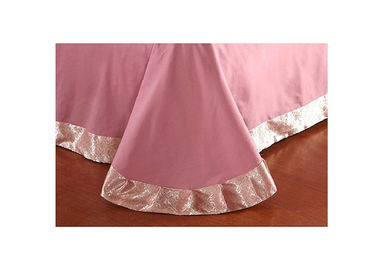 ร่วมสมัยหรูหรา Tencel นอนผ้าปูที่นอนผ้านวมผ้าไหมสีชมพูปลอกหมอน