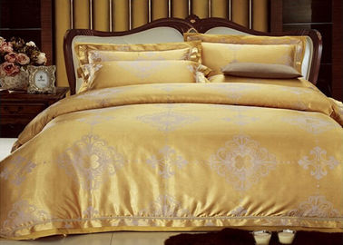 โกลเด้นขนาดเต็มเครื่องนอนชุดเครื่องนอน Tencel มี 2 ปลอกหมอน 1 ปกผ้านวม